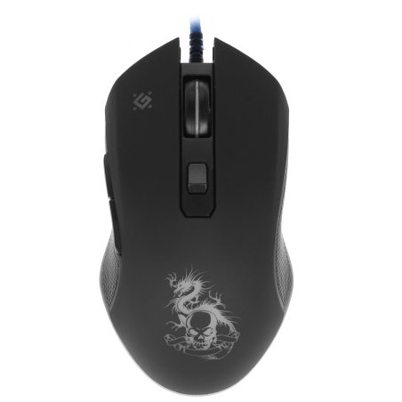 Мышь проводная Defender Sky Dragon GM-090L черный, 3200 dpi, USB, кнопки - 6
