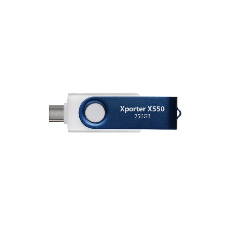 Флешка USB Patriot 256Gb Xporter X550 USB 3.2 Gen 1 Swing Type-A+C PS256GX550AAD черный