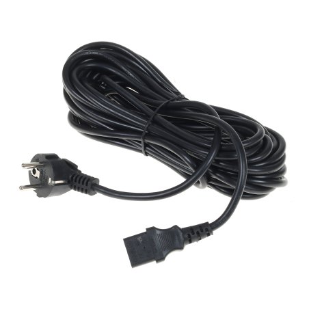 Кабель Кабель питания Gembird 10.0м, VDE(0.75мм), черный, с зазем., пакет PC-186-VDE-10M