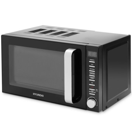 Микроволновая печь Hyundai HYM-D3034 черный/хром 20л 700Вт кнопки, поворотный механизм
