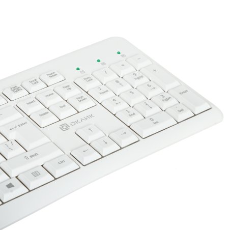 Клавиатура беспроводная Oklick K225W (1875232) USB, Радиоканал, черный