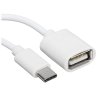 Кабель-переходник Rexant OTG Type C на USB шнур 0.15 м белый
