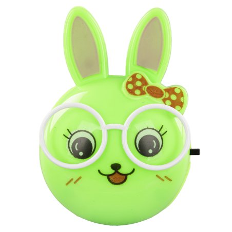 Светильник светодиодный NL-241 "Зайцы очкарики" ночник с выкл. 220В Camelion 13816