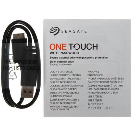 Внешний HDD 2.5" Seagate One Touch, 2TB, USB 3.2 Gen 1 Type-A, 5400 rpm, серебристый