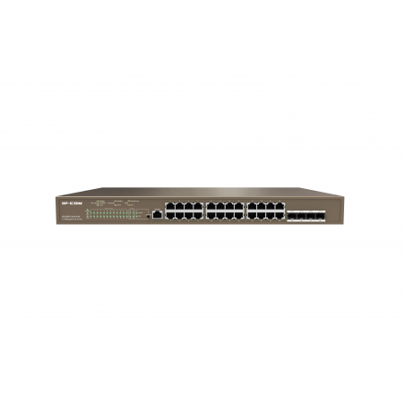 Коммутатор IP-COM G5328P-24-410W, 24×1 Гбит/с PoE + 4×1 Гбит/с SFP, управляемый