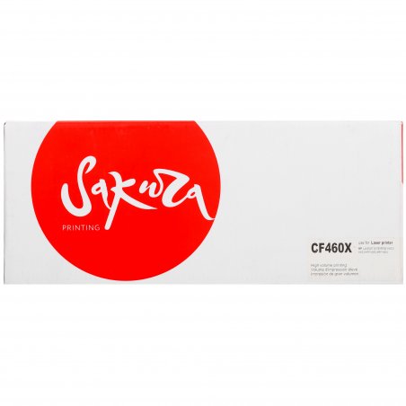 Картридж лазерный Sakura CF460X (HP 656X) для HP Color LaserJet Enterprise M652dn/M652n, M653dn/M653x, черный, 27 000к.
