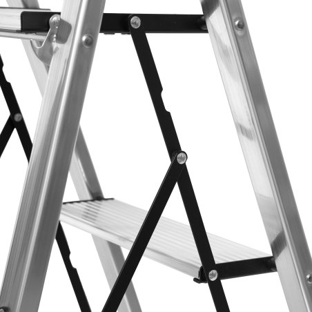 Стремянка MASTER HOUSE Бриена (алюминиевая), 4 ступени, цвет алюминий 84164