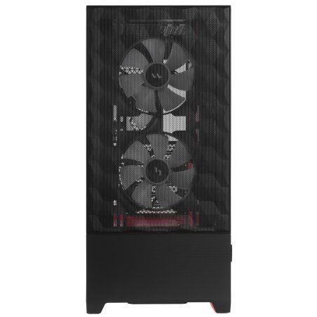 Компьютерный корпус без блока питания Fractal Design Pop Air RGb Magenta Core TG Clear Tint, Midi-Tower, 3x120мм RGb, 2xUSB-A 3.2 ATX, mATX, mITX черный/магента