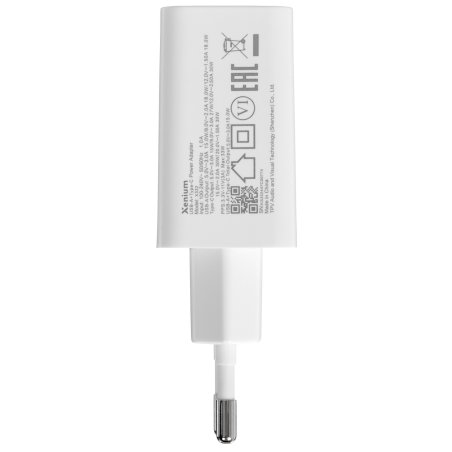 Сетевое зарядное устройство Xenium X332 25W 3A (PD+QC) (CCX332CW/00)