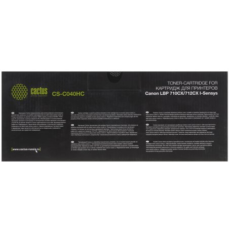 Картридж лазерный Cactus CS-C040HC голубой (10000 стр.) для Canon LBP 710CX I-SENSYS/712CX I-SENSYS