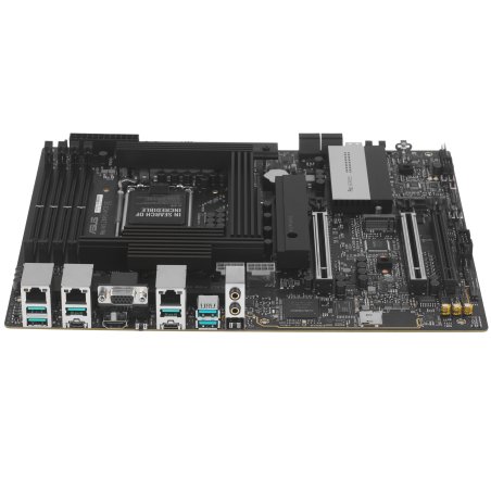 Материнская плата ASUS PRO WS Z890-ACE SE, LGA1851, Intel Z890, 4xDDR5, 4xM.2, 8xSATA, 2xPCIe 5.0 x16, 1xPCIe 4.0 x4, 1xHDMI, 1xThunderbolt 4 (USB-C), 1xVGA, 1x10Gb LAN, 1x2.5Gb LAN, 6xUSB-A 10Gbps, 1xUSB-C 20Gbps, 2x3.5 мм аудио, 7.1, ATX