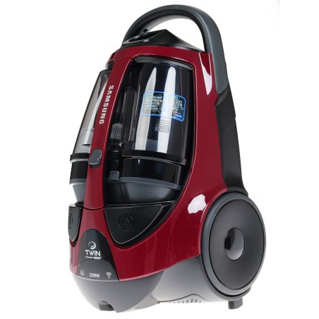 Пылесос Samsung VCC885FH3P красный, 430/2200 Вт, уборка сухая, пылесборник двойная камера 2л