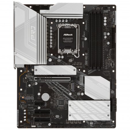 Материнская плата ASRock Z890 Pro RS WiFi White, LGA1851, Intel Z890, 4xDDR5, 4xSATA, 4xM.2, 1xPCIe 5.0 x16, DisplayPort, HDMI, USB Type-C, 1x2.5Gb LAN, Thunderbolt, 3x3.5 мм, 7.1, ATX