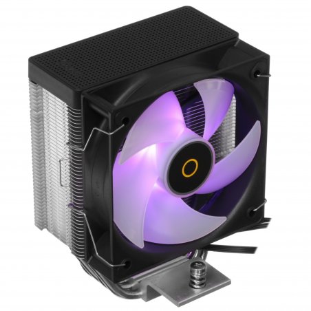 Кулер для процессора Ocypus Gamma A40 BK ARGB Digital, 100мм ARGB FAN, Top Display Panel, 4 HEAT PIPES, 4-PIN PWM, 600-2400 RPM, 29.5DBA, HYDRO BEARING, LGA115X/1200/1700/18XX, AM4/AM5