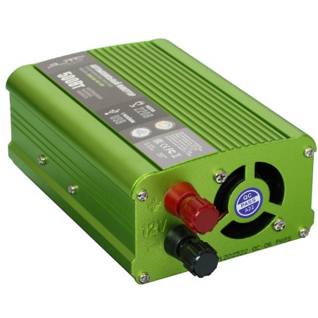 Автомобильный инвертор (преобразователь) постоянного тока 12В в переменный ток 220В, модель QUMO QAI-901-500 (Inv 001), максимальная выходная мощность 500Вт, встроенный разъем USB