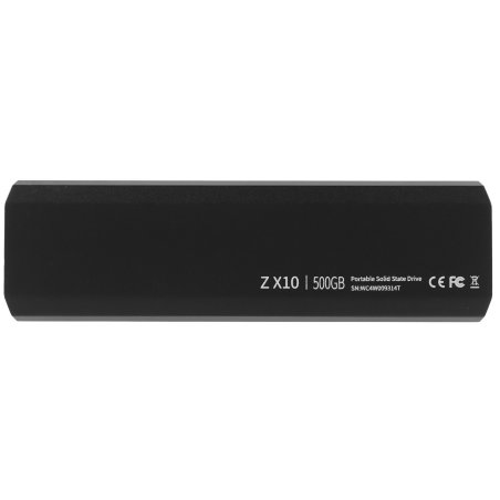 Внешний SSD Netac ZX10, 500 Gb, USB 3.2 Gen 2 Type-C, R/W 1050/1050, черный