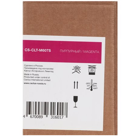 Картридж лазерный Cactus CS-CLT-M607S CLT-M607S пурпурный (15000стр.) для Samsung CLX-9250ND/9350ND