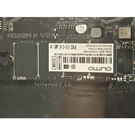 Накопитель SSD QUMO 512GB PCIe Gen3x4 NVMe 1.3 M2 2280 Novation TLC 3D Realtek RS5766 R/W 3100/2000 MB/s 480TBW (Realtek) HY OEM