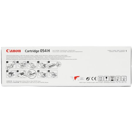 Картридж лазерный Canon 054H BK черный, увеличенной емкости для Canon i-Sensys LBP621Cw, Canon i-Sensys LBP621, Canon i-Sensys LBP623Cdw, Canon i-Sensys LBP623, Canon i-Sensys MF641Cw, Canon i-Sensys MF641, Canon i-Sensys MF643Cdw, Canon i-Sensys MF643, C