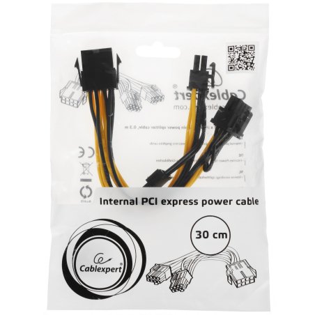 Кабель питания для видеокарт Cablexpert 8-pin PCI-E, 30см (CC-PSU-85)