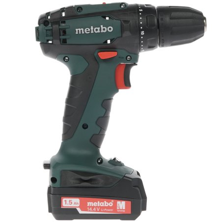 Дрель-шуруповерт аккумуляторная Metabo BS 14.4 602206550, Аккумуляторный, 14.4В, 2 АКБ, Кейс