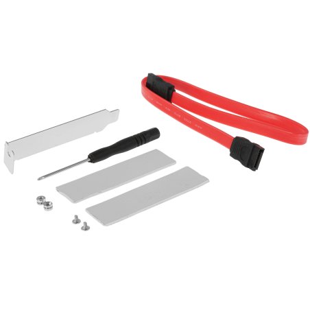 Переходник ORIENT C301E PCI-Ex4->NGFF (M.2) M-key PCI-E SSD + SATA->NGFF (M.2) B-key SSD, тип 2230/2242/2260/2280/22110, SATA кабель и 2 планки крепления в комплекте (31129)