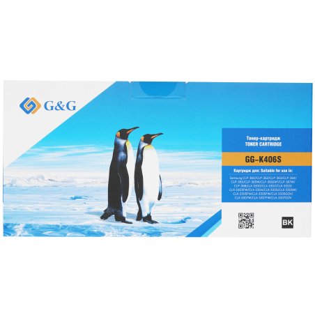 Картридж лазерный G&G GG-K406S черный (1500 стр.) для Samsung CLP-360/362/363/365/367/368, CLX-3300/3302/3303/3304/3305/3307
