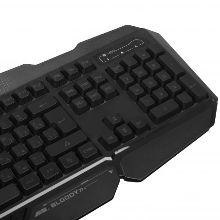 Клавиатура проводная A4Tech Bloody B310N черный USB Multimedia for gamer LED (подставка для запястий) (B310N)
