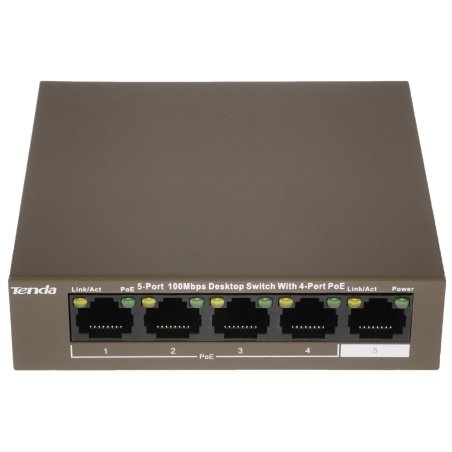 Коммутатор Tenda TEF1105P-4-63W 5PORT 10/100M