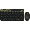 Комплект клавиатура+мышь Logitech MK240 Nano беспроводной, USB, 1000 DPI, чёрный