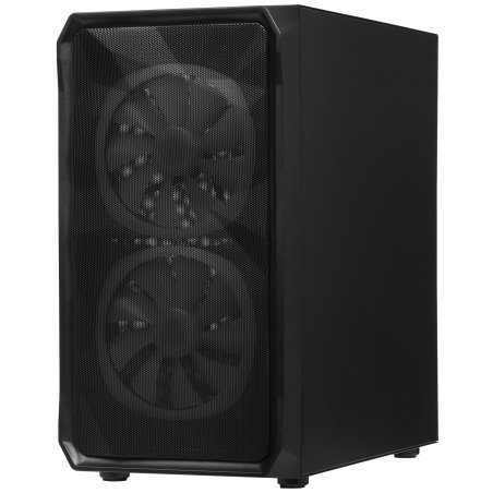 Компьютерный корпус Powercase Mistral Micro A3B ARGb, Tempered Glass, 2x 140мм ARGb PWM+1x 120мм ARGb PWM, черный, mATX (CMMAB-A3-V2)