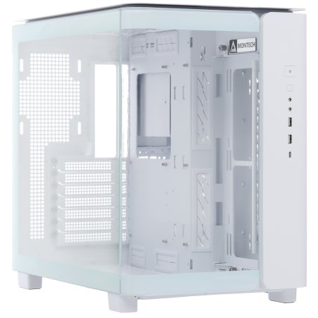 Компьютерный корпус Montech King 65 PRO белый без БП ATX 8x120мм 6x140мм 2xUSB3.0 audio bott PSU