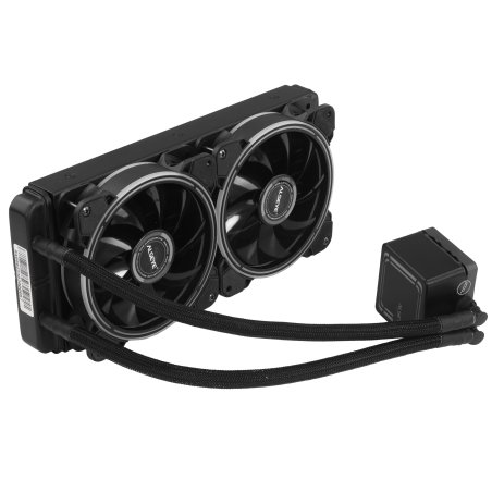 Жидкостная система охлаждения Alseye H240 черный, 120 мм, алюминий/медь, 2000 об/мин, 35.2 дБ, 4 pin, 180 Вт