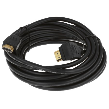 Кабель Cablexpert HDMI CC-HDMI490-15, 19M/19M, v2.0, медь, позол.разъемы, экран, угловой, 4.5м, черный, пакет