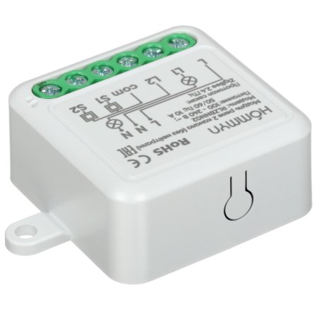Модуль реле HOMMYN zigbee 2 канала (без нейтрали) RLZBNN02