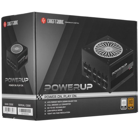 Блок питания Chieftec GPX-750FC, 750Вт, 80 PLUS Gold, 120мм, модульный, черный