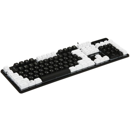 Клавиатура проводная Defender Dark Knight GK-077, USB, черный/белый
