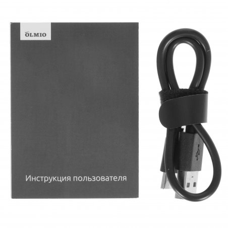 Портативный аккумулятор OLMIO QL-10, 10000mAh, 22.5W, QuickCharge3.0/PowerDelivery, LCD, серый