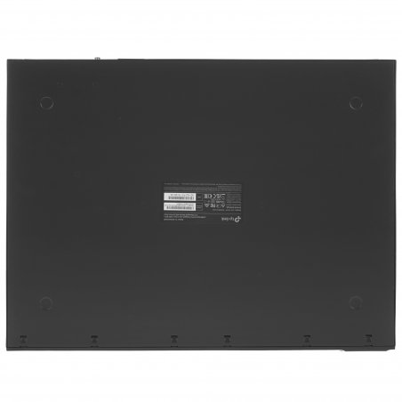 Коммутатор TP-Link 24-port Gigabit Managed PoE switch with 4 10G SFP+ ports, support 802.3af/at PoE, 1 console port, 19-inch rack mount, support L2/L2+ features.