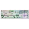 Клавиатура проводная игровая Defender Karon GK-129 RU,белый/зеленый