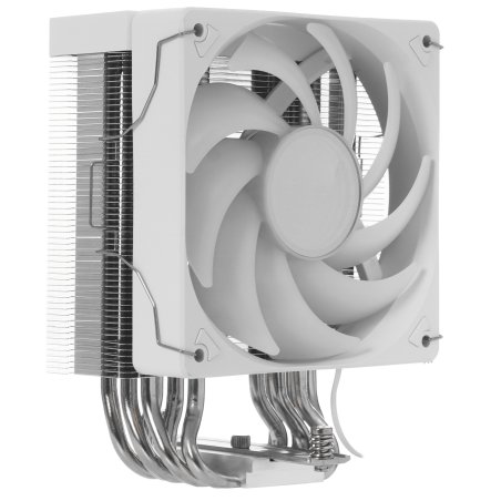 Кулер для процессора JONSBO CR-1400 V2 ARGb (180W, 4-pin PWM, 133мм, Al/Cu, 4x6мм, ARGb, 1x92мм, 38.2CFM, 33.8dBA, 2200RPM, S: 1700/1200/115X, AM4/AM5 белый)