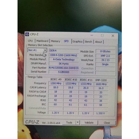 Оперативная память XPG Gaммix D35, DDR4, 8GB (1x8GB), 3200MHz, CL16, UDIMM, с радиатором, белый