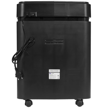 Шредер Heleos АП20-4 черный с автоподачей (секр.P-4) перекрестный 131лист. 20лтр. скрепки скобы пл.карты