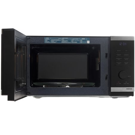 Микроволновая печь Samsung MS23DG4504ATBW нержавеющая сталь/черный, 23 л, 800 Вт, переключатели - сенсор/поворотный механизм