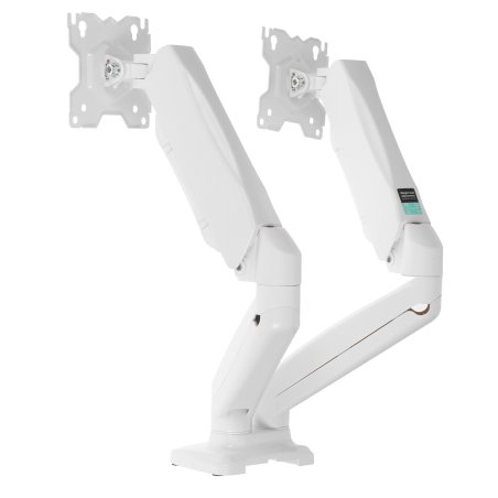 Кронштейн для мониторов Onkron G160 BW черный/белый 13"-32" макс.10кг настольный поворот и наклон верт.перемещ.