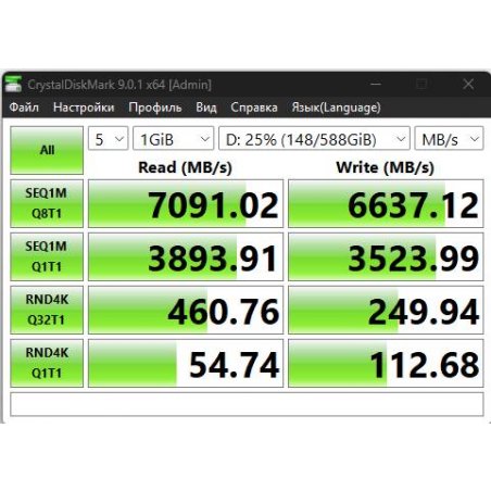 Накопитель SSD Patriot Viper VP4300 Lite, 500Gb, PCIe 4.0 x4, M.2 2280, NVMe, R/W 7000/4000, с радиатором