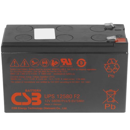 Батарея CSB 12V 10,5Ah UPS12580 клеммы F2