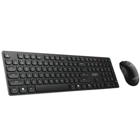 Комплект клавиатура+мышь MSI Forge K210 Combo беспроводной, USB, 1600 DPI, чёрный