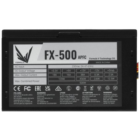 Блок питания Aerocool / Formula FX-500 RTL, 500Вт, 120мм, черный