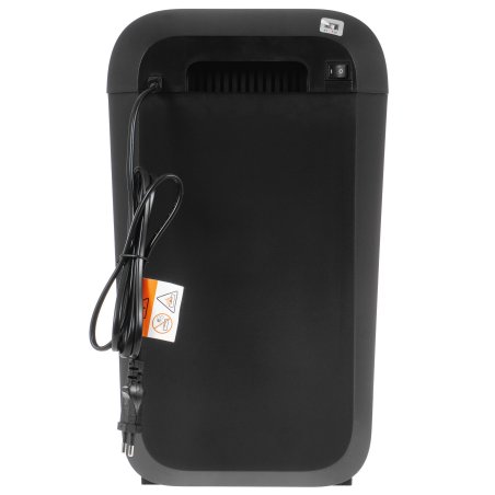 Шредер Fellowes PowerShred LX65 черный (секр.P-4)/перекрестный/10лист./22лтр./скрепки/скобы/пл.карты